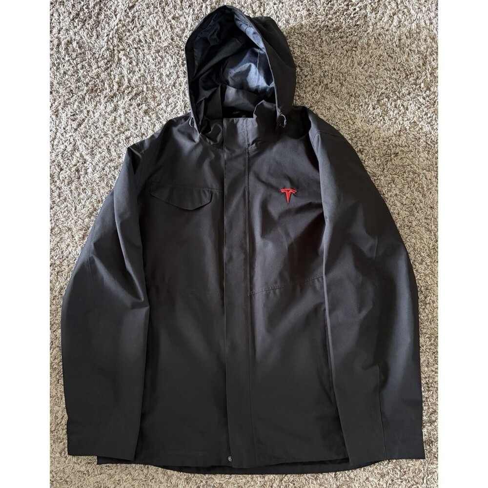 Tesla Soft-Shell Employee Hooded Jacket by Port Authority Black Men's XL